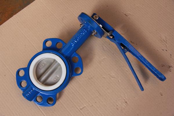 Integral Gluing Cast Iron Butterfly Valves Precise Geometric Size Reliable Sealing