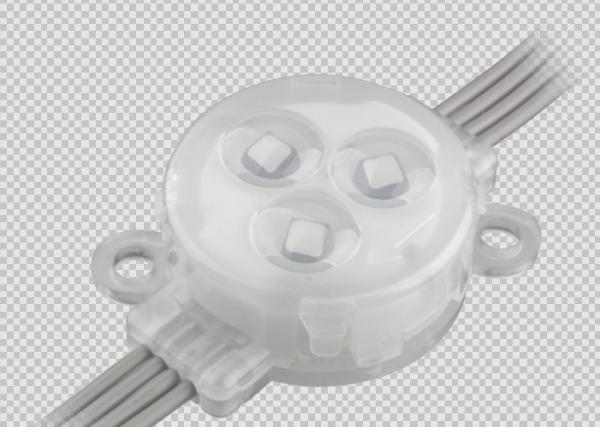 O pixel programável conduziu o material claro 0.8W da colagem de Shell do PC do ponto IP67 12V RGB