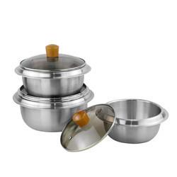 High Quality Food Cooking Pot 304 Stainless Steel 18cm 20cm 22cm Restaurant Stock Pot Set Cooking Pot
