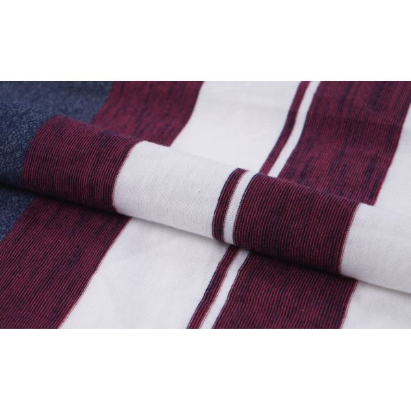 Comfortable And Skin-Friendly Soft Fashionable And Classic Striped Knit Fabric For T-Shirt
