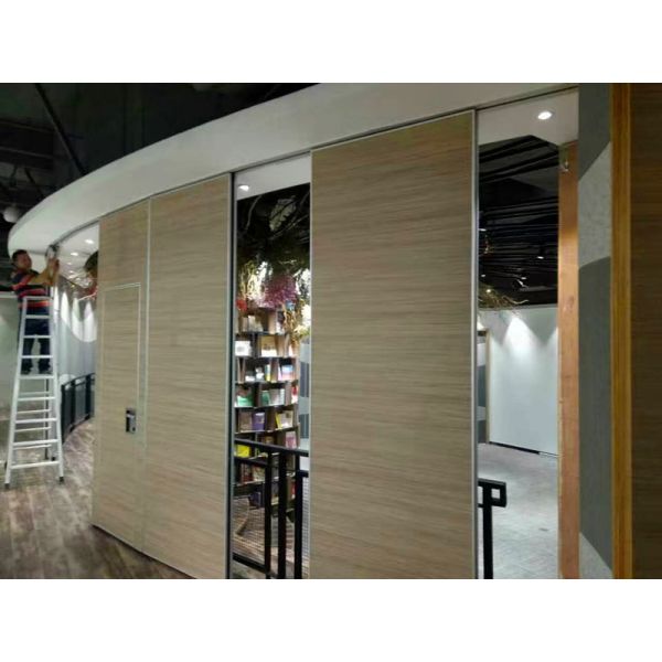 Sliding Rail Aluminium Frame Office Acoustic Partition Wall Panel Thickness 65mm