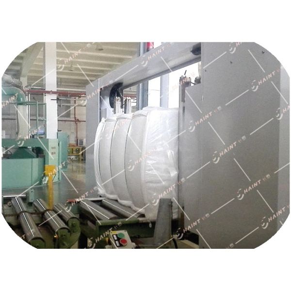 Système de transport de finition de balle pour l'industrie de fibre chimique