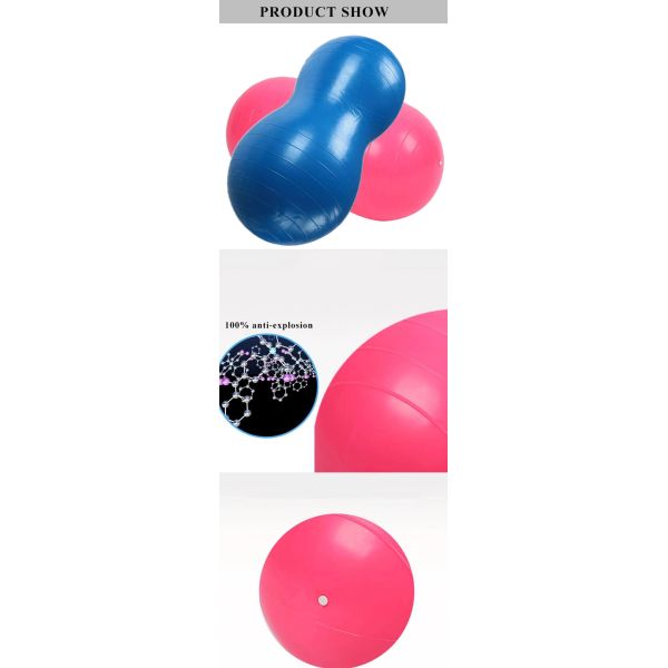 Blast Proof Peanut Shaped Therapy Ball , Peanut Balance Ball Environmentally Friendly