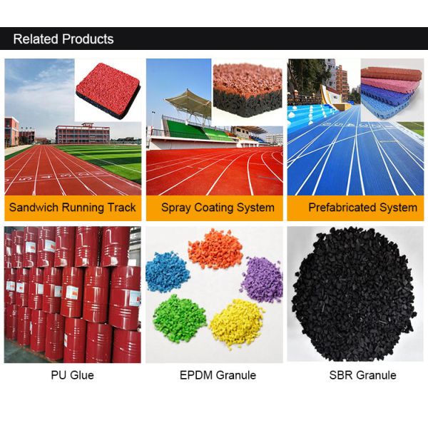 Outdoor Spray Coating Permeable Running Track Material Sports Flooring Stadium
