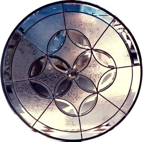 inlaid glass of irregular shape