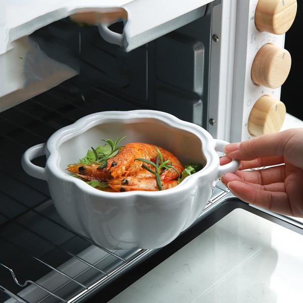 Pumpkin Porcelain Ceramic Home Decoration Bowl For Breakfast Egg