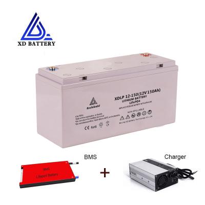 9000 Cycle 12v 150ah Solar Energy Storage Batteries For Electric Boats Folklift