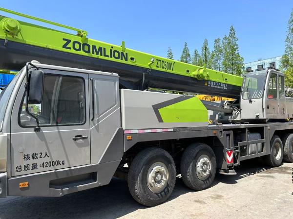 Used Zoomlion ZLJ5419JQZ50V Truck Crane For 50Ton Almost New Global Export
