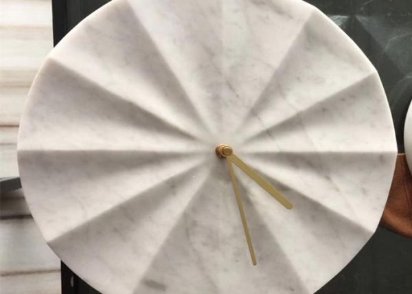 Customized Shape Natural Stone Crafts For Decorative Marble Stone Clock