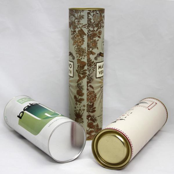 Tubo de carimbo de prata que empacota, latas de papel do papel de embalagem da tampa da lata do estiramento do vinho, Printting personalizado