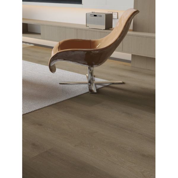 Milos Oak Waterproof Spc Flooring Light Brown Spc Floor Tiles Impact Resistant