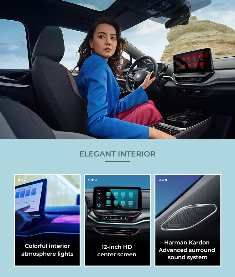 Left Hand Drvie Long Range Used Volkswagen VW Electric Car 84.8KWH