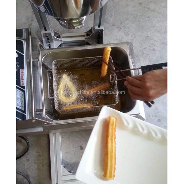 5 molds Stainless steel Churros Machine 1100*600*570mm