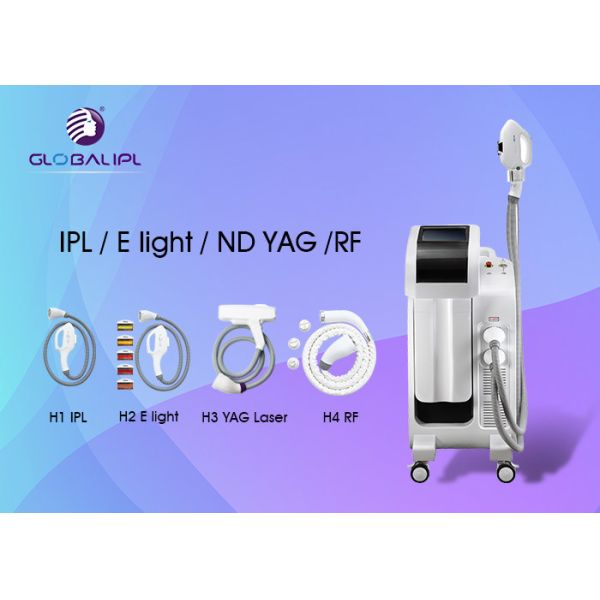 4 In 1 Hair Removal IPL RF Beauty Equipment 4H System IPL RF Elight And ND YAG Laser