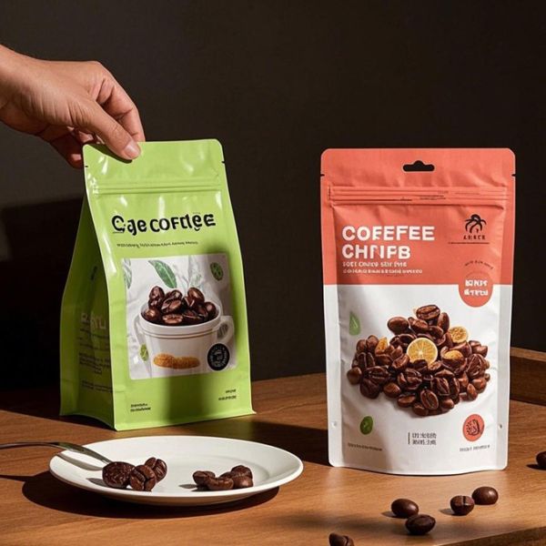 Custom Printed Matte Stand-Up Pouches Partial Window Visibility Resealable Zipper FDA Compliant For Food