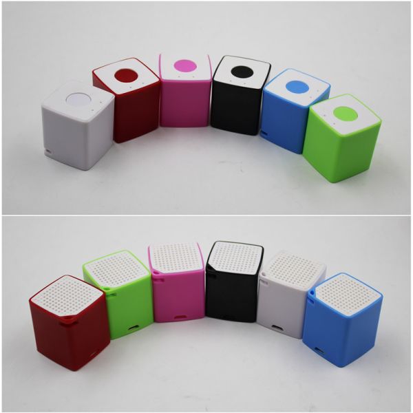 Диктор приведенный ноутбуком куба Bluetooth 62.5g освещает вверх по ПК компьютеров диктора куба