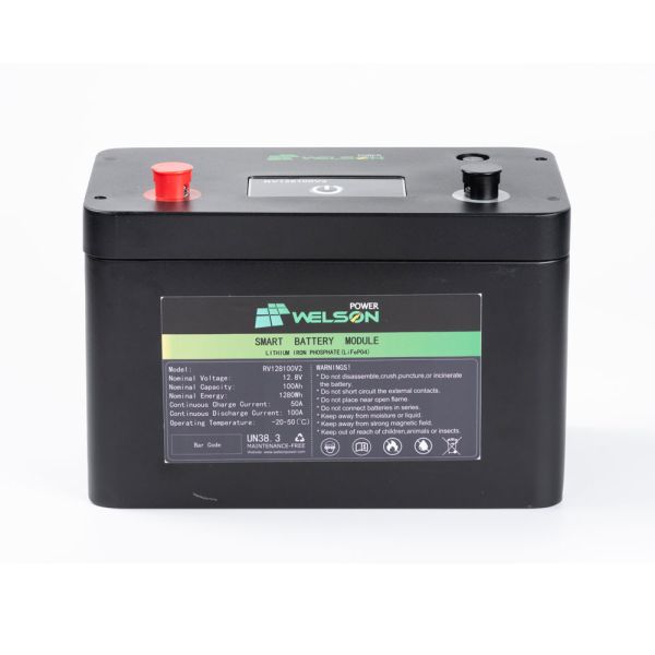 RV Lifepo4 Car Battery Waterproof IP65 12.8V 25.6v 100Ah 50ah Lithium Ion Solar Energy Storage