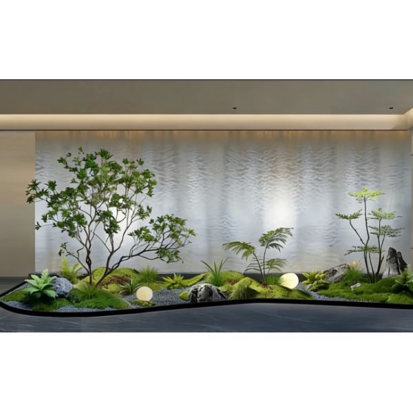 Flexible Water Mesh Curtain Lightweight Construction For Space