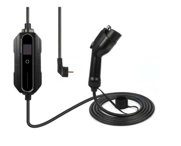 LED Screen Schuko Type 1 Portable EV Charger J1772 16A
