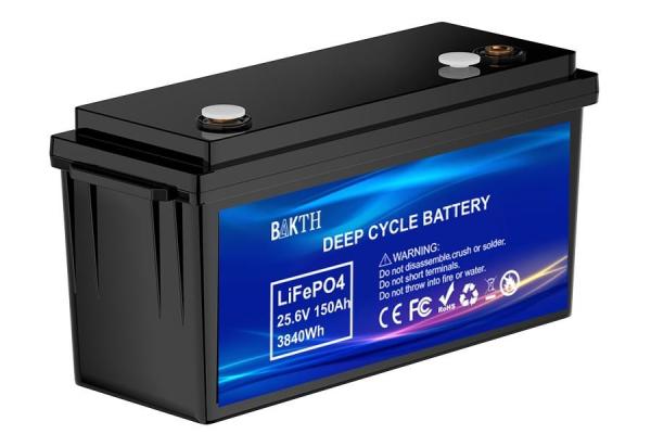Batterie au lithium de 150Ah LiFePO4 24V LiFePO4 batterie solaire avec plusieurs fonctions