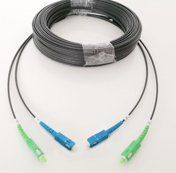 LSZH SC UPC FTTH 50M Outdoor Drop Cable 1-12 Cores