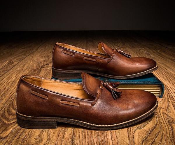 Lace Up Flat Heel Mens Slip On Sneakers High Top / Low Cut Soft Leather Sneakers