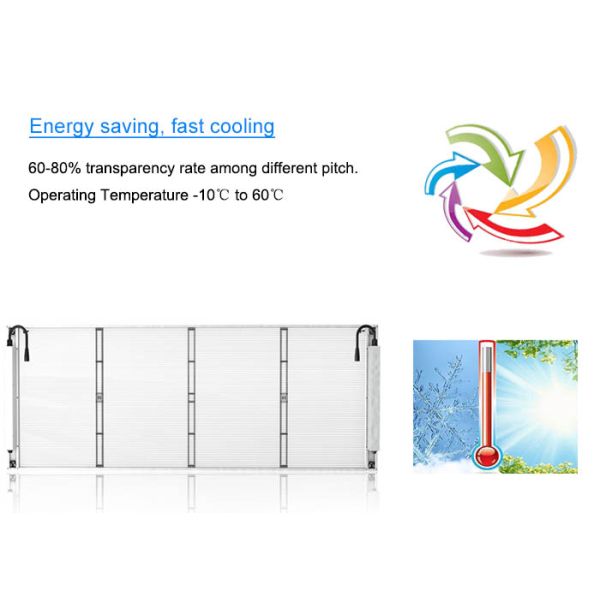 High Transparent LED Screens Lightweight Video Wall Display