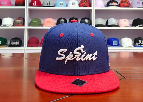 ACE Cool Outdoor Unisex Custom 3D Embroidery Logo Red Bill Peak Hip Hop Baseball Snapback Cap
