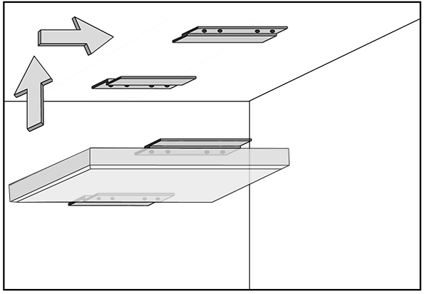 Регулируемая подвесная акустическая панель пена стена металл Z клип индивидуальная длина установка