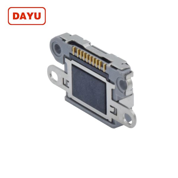 Tail Insertion Iphone Female Connector , 10 Pin SMT Iphone 6 Connector