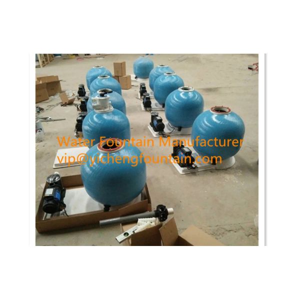 21 Inch Fiberglass Above Ground Pool Sand Filters White / Black Base 1.0HP Pump Set