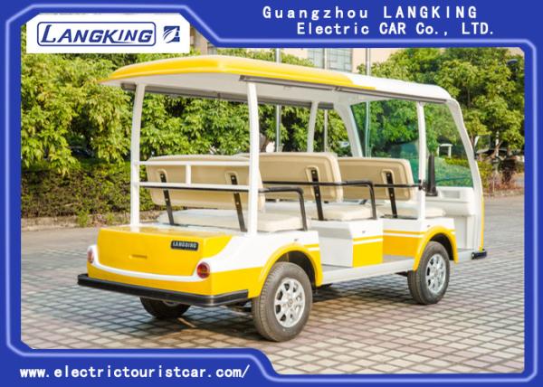 Carro bonde Sightseeing bonde do turista do ônibus de 8 rodas da pessoa 4 com pneu do vácuo