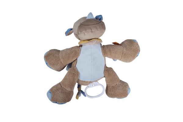 Rhinoceros Design Machine Washable Stuffed Animals Eco Friendly For Toldders