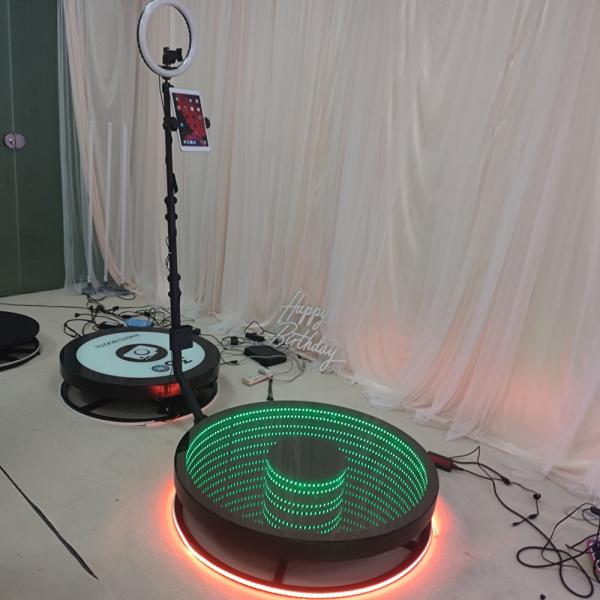 Party Automatic Spin LED 360 Photo Booth AC 110V - 240V Customized