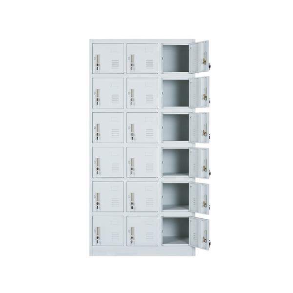 Casiers de stockage extérieurs en acier de casiers en métal de porte de la taille 18 d'OEM