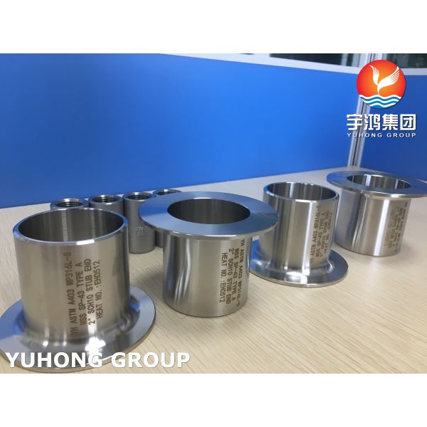 Butt Weld Fittings ASTM A403 WP316L-S Stainless Steel Type A Stub End MSS SP-43