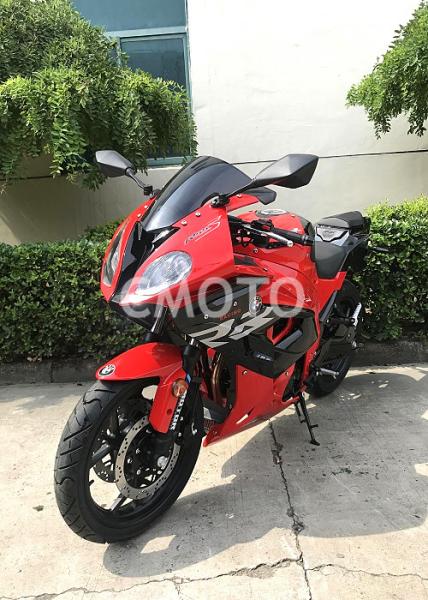 Red Color Street Sport Motorcycles , Cool Street Bicycles Hydraulic Suspension
