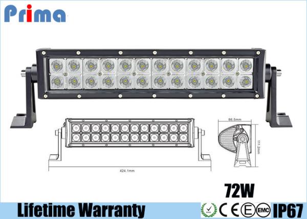 14 72W LED Driving Light Bar , 14 Inch Flood Spot ATV LED Light Bar 