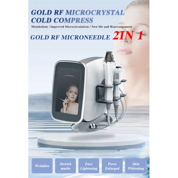 Утяжеление кожи Лечение прыщей Фракционное радиочастотное золотое устройство для микроиглы