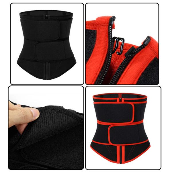 Neoprene Body Shaper HEXIN Zipper Design 2020 Embossing Belly Slimming Waist Trainer