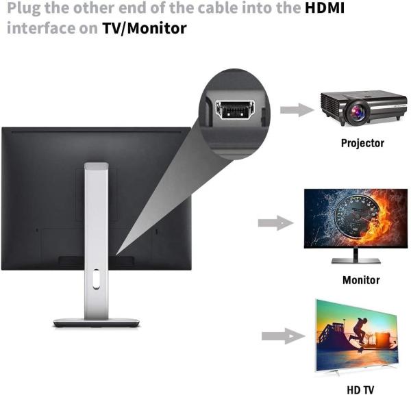 1.2M 4ft 3.5mm Plug 1080P 1080i VGA To HDMI Adapter