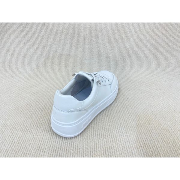 Climbing Running Pure White Sneakers Breathable Spring Lace Up Sport Shoes