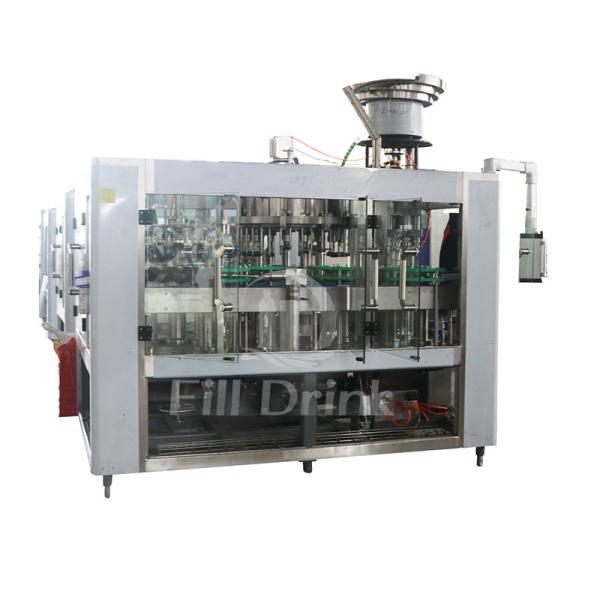 Touch Screen CIP Cleaning Beer Bottling Equipment 1800BPH Motor Conveyor Precise Valve