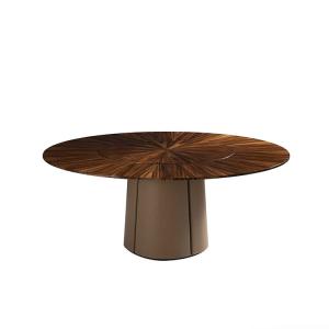 Pine Burl Luxury Modern Dining Room Tables 1.6m Kitchen Table Sets