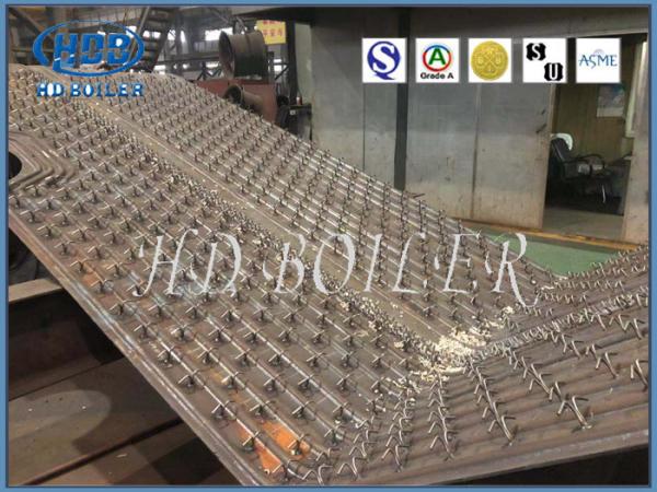 Power Plant Condensing Gas Boiler Water Wall Panels With Pins , ASME Standard