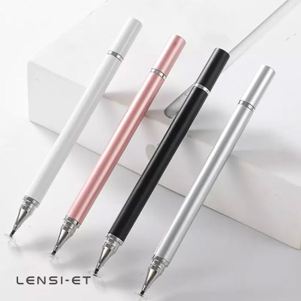 Caneta Stylus universal de liga de alumínio Tablets Draw Note Plástico Lápis eletrônico para laptop