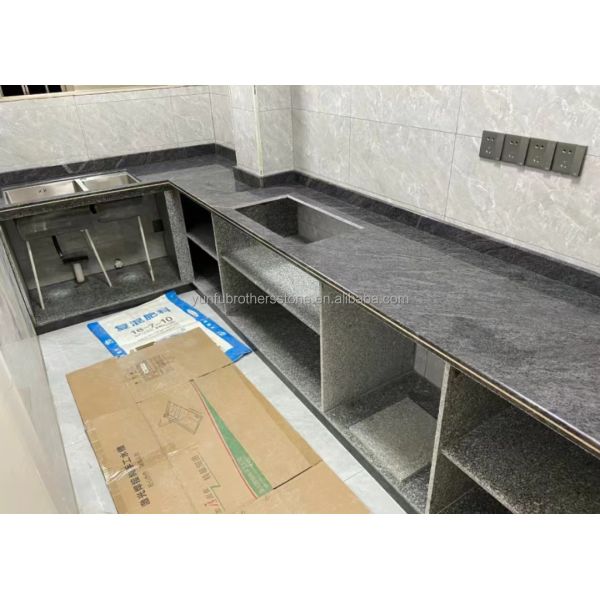 Polished Vizag Blue Granite Tiles in Modern Style for Kitchen Countertop and Flooring