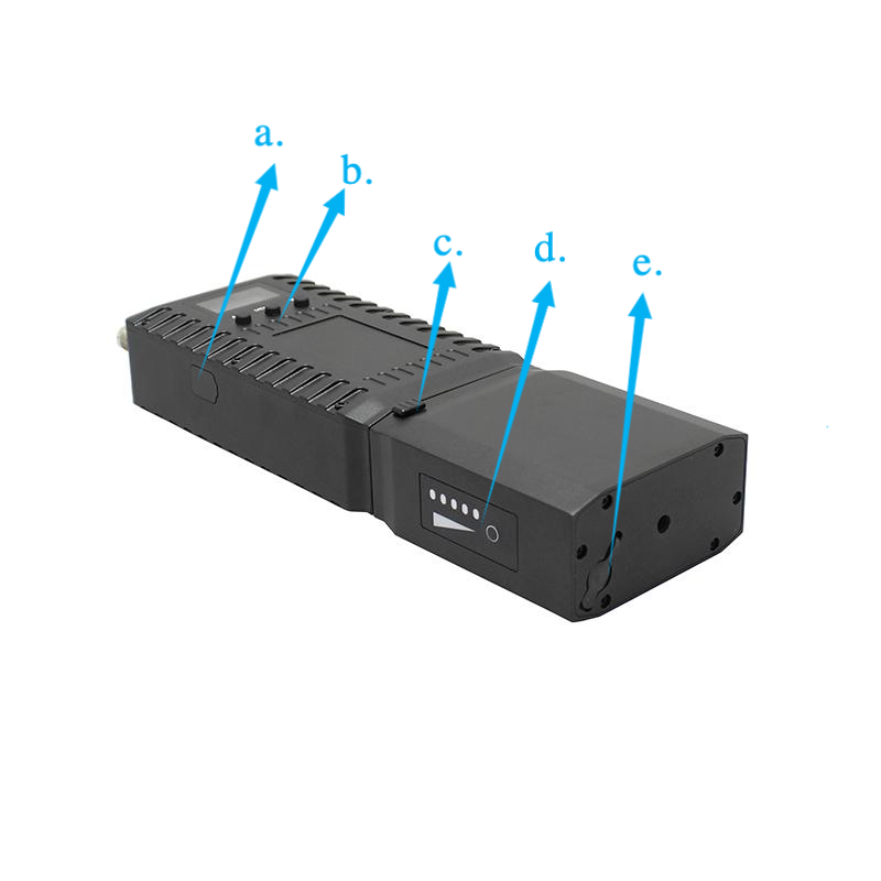 4W AES256 82Mbps 350MHz-4GHz Transmissor de vídeo IP MESH IP Manpack IP