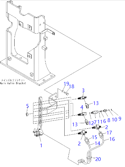 208-06-71130 2080671130 Pressure Sensor KOMATSU Excavator Spare Parts For PC400-7 PC450-7