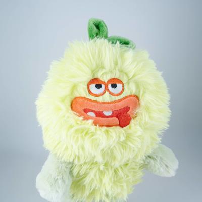 Multi Colored Fruit Monster Plush Toy With Sausage Mouth Customizable Shape